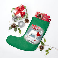 Load image into Gallery viewer, Kuvasz Best In Snow Christmas Stockings