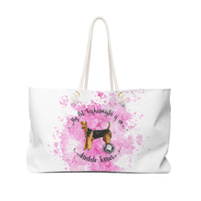 Load image into Gallery viewer, Airedale Terrier Pet Fashionista Weekender Bag