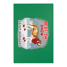 Load image into Gallery viewer, Saint Bernard Best In Snow Area Rug