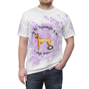 Irish Terrier Pet Fashionista All Over Print Shirt