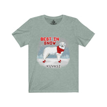 Load image into Gallery viewer, Kuvasz Best In Snow Unisex Jersey Short Sleeve Tee