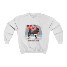 Load image into Gallery viewer, Schipperke Best In Snow Heavy Blend™ Crewneck Sweatshirt