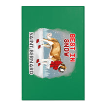 Load image into Gallery viewer, Saint Bernard Best In Snow Area Rug