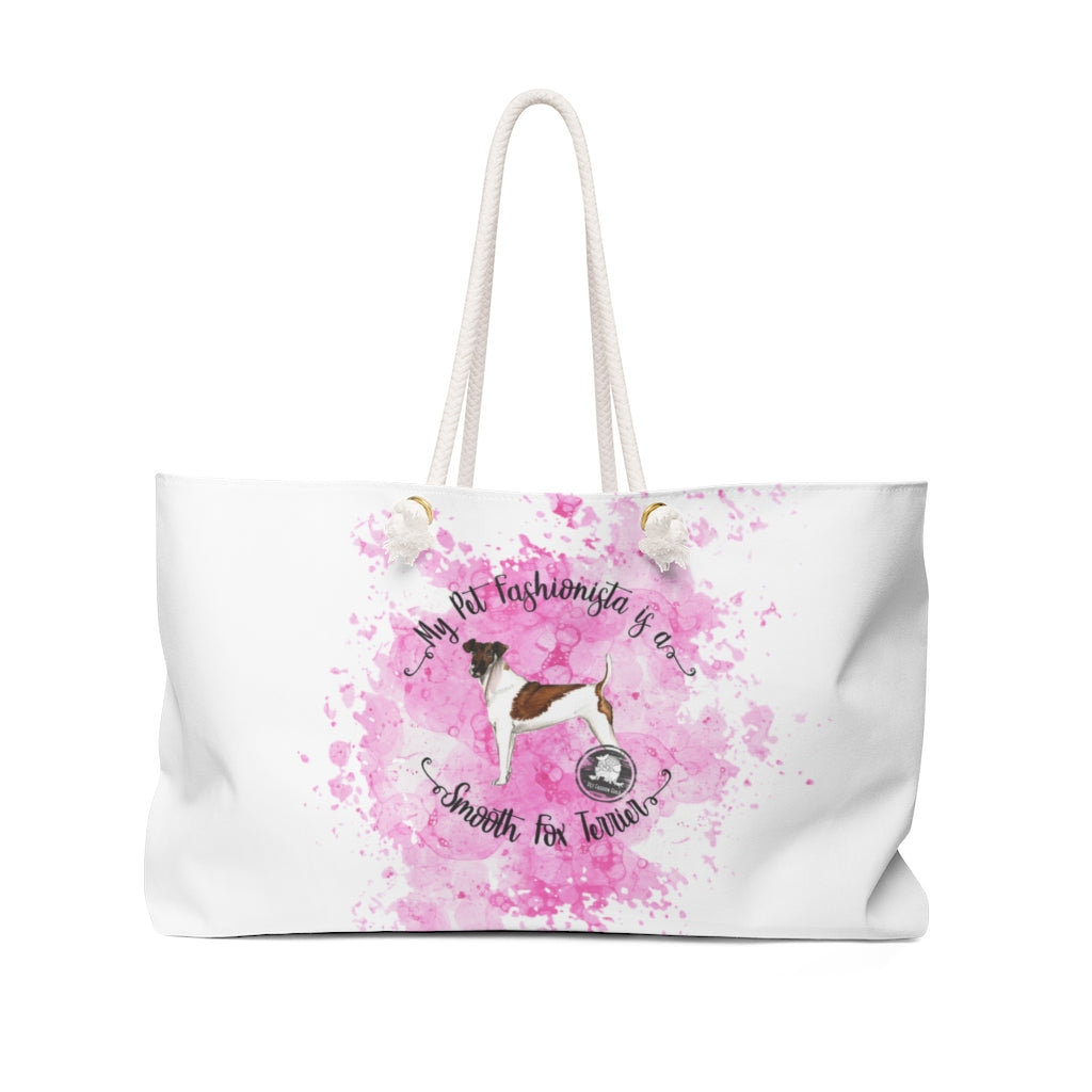 Smooth Fox Terrier Pet Fashionista Weekender Bag