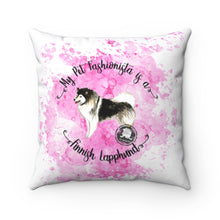 Load image into Gallery viewer, Finnish Lapphund Pet Fashionista Square Pillow