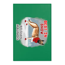 Load image into Gallery viewer, Belgian Malinois Best In Snow Area Rug