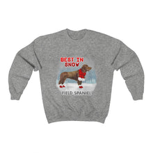 Load image into Gallery viewer, Field Spaniel Best In Snow Heavy Blend™ Crewneck Sweatshirt