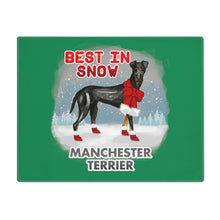 Load image into Gallery viewer, Manchester Terrier Best In Snow Placemat