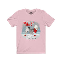 Load image into Gallery viewer, Lowchen Best In Snow Unisex Jersey Short Sleeve Tee