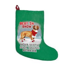 Load image into Gallery viewer, Nova Scotia Duck Tolling Retriever Best In Snow Christmas Stockings