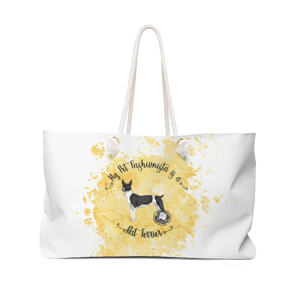 Rat Terrier Pet Fashionista Weekender Bag