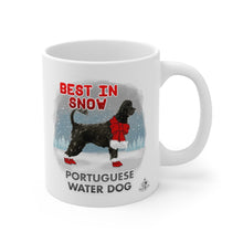 Load image into Gallery viewer, Portuguese Water Dog Best In Snow Mug