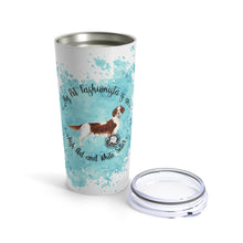 Load image into Gallery viewer, Irish Red and White Setter Pet Fashionista Tumbler