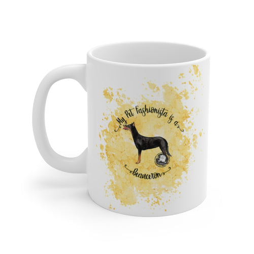 Beauceron Pet Fashionista Mug