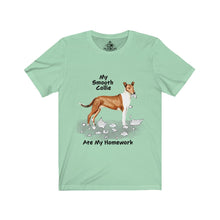 Load image into Gallery viewer, My Collie Smooth Ate My Homework Unisex Jersey Short Sleeve Tee
