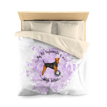Load image into Gallery viewer, Welsh Terrier Pet Fashionista Duvet Cover