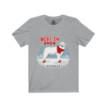 Load image into Gallery viewer, Kuvasz Best In Snow Unisex Jersey Short Sleeve Tee