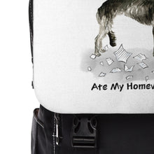 Load image into Gallery viewer, My Scottish Deerhound Ate My Homework Backpack
