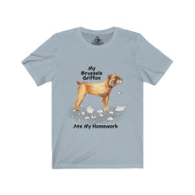 Load image into Gallery viewer, My Brussels Griffon Ate My Homework Unisex Jersey Short Sleeve Tee