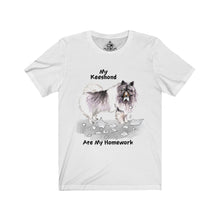 Load image into Gallery viewer, My Keeshond Ate My Homework Unisex Jersey Short Sleeve Tee