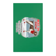 Load image into Gallery viewer, German WireHaired Pointer Best In Snow Area Rug