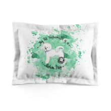 Load image into Gallery viewer, Bichon Frise Fashionista Pillow Sham
