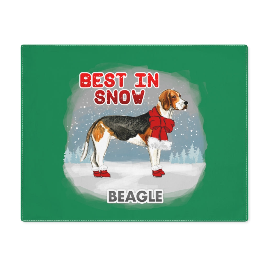 Beagle Best In Snow Placemat