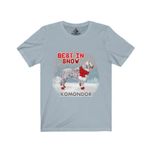 Load image into Gallery viewer, Komondor Best In Snow Unisex Jersey Short Sleeve Tee
