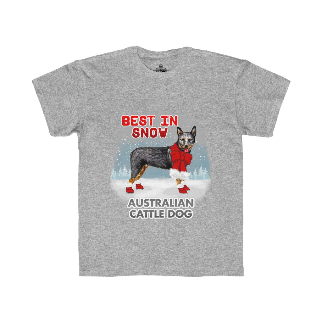 Australian Cattle Dog Best In Snow Kids Regular Fit Tee