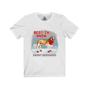 Saint Bernard Best In Snow Unisex Jersey Short Sleeve Tee