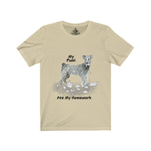 Load image into Gallery viewer, My Pumi Ate My Homework Unisex Jersey Short Sleeve Tee