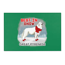 Load image into Gallery viewer, Great Pyrenees Best In Snow Area Rug