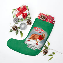 Load image into Gallery viewer, English Cocker Spaniel Best In Snow Christmas Stockings