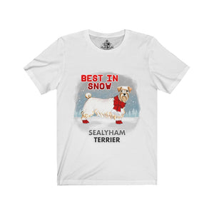 Sealyham Terrier Best In Snow Unisex Jersey Short Sleeve Tee