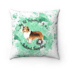 Load image into Gallery viewer, Shetland Sheepdog Pet Fashionista Square Pillow