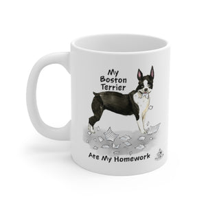 My Boston Terrier Ate My Homework Mug