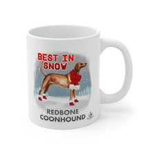 Load image into Gallery viewer, Redbone Coonhound Best In Snow Mug
