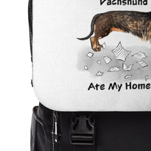 Load image into Gallery viewer, My Wire Haired Dachschund Ate My Homework Backpack