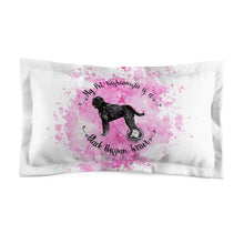Load image into Gallery viewer, Black Russian Terrier Fashionista Pillow Sham