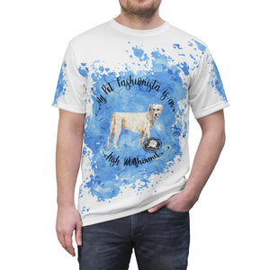 Irish Wolfhound Pet Fashionista All Over Print Shirt