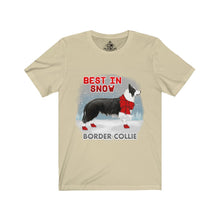 Load image into Gallery viewer, Border Collie Best In Snow Unisex Jersey Short Sleeve Tee