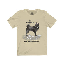 Load image into Gallery viewer, My Schipperke Ate My Homework Unisex Jersey Short Sleeve Tee
