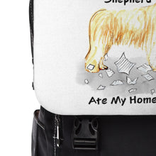 Load image into Gallery viewer, My Pyrenean Shepherd Ate My Homework Backpack