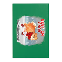 Load image into Gallery viewer, Pomeranian Best In Snow Area Rug