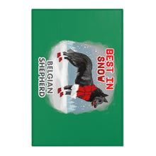Load image into Gallery viewer, Belgian Shepherd Best In Snow Area Rug