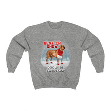 Load image into Gallery viewer, Dogue de Bordeaux Best In Snow Heavy Blend™ Crewneck Sweatshirt