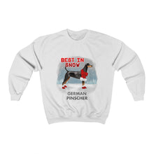 Load image into Gallery viewer, German Pinscher Best In Snow Heavy Blend™ Crewneck Sweatshirt