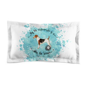 Wire Fox Terrier Pet Fashionista Pillow Sham