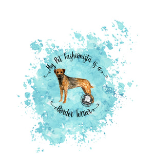 Border Terrier Pet Fashionista Duvet Cover