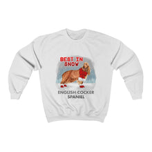 Load image into Gallery viewer, English Cocker Spaniel Best In Snow Heavy Blend™ Crewneck Sweatshirt